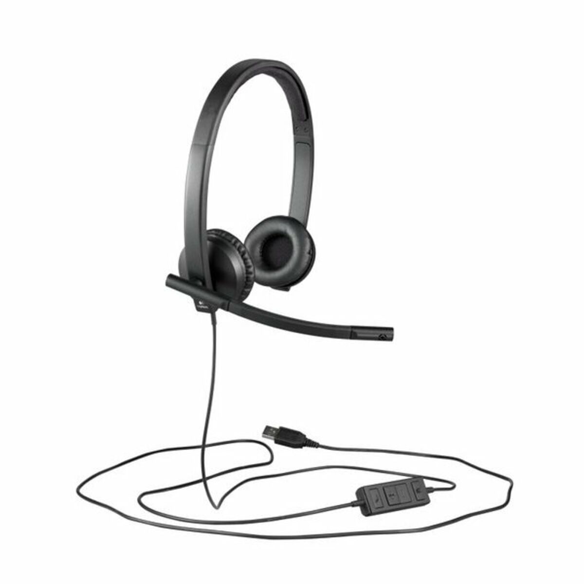 Slúchadlá z diadému Logitech H570e Čierna